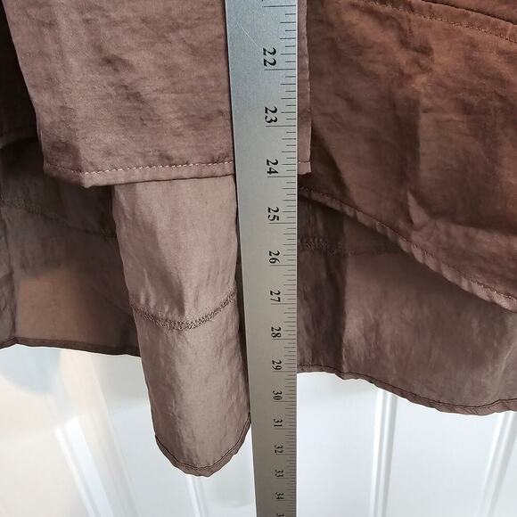 Lane Bryant Satin Y2K Skirt Womens Size 14/16 High Low Pleated Silky Boho Fairy - Picture 8 of 10